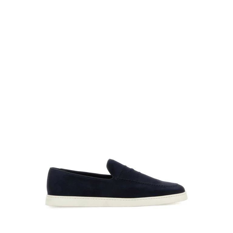 Church's Navy Blue Suede Peebles Loafers