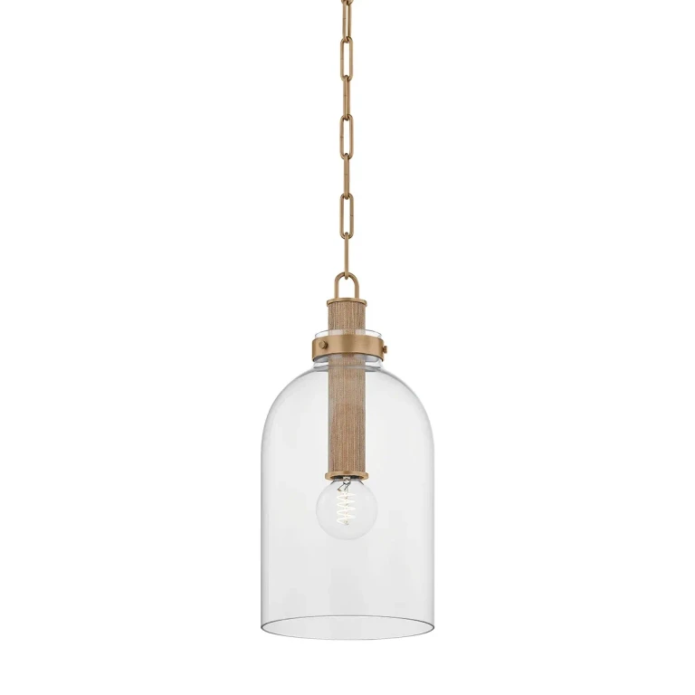 Patina Brass Pendant from the Kori Collection
