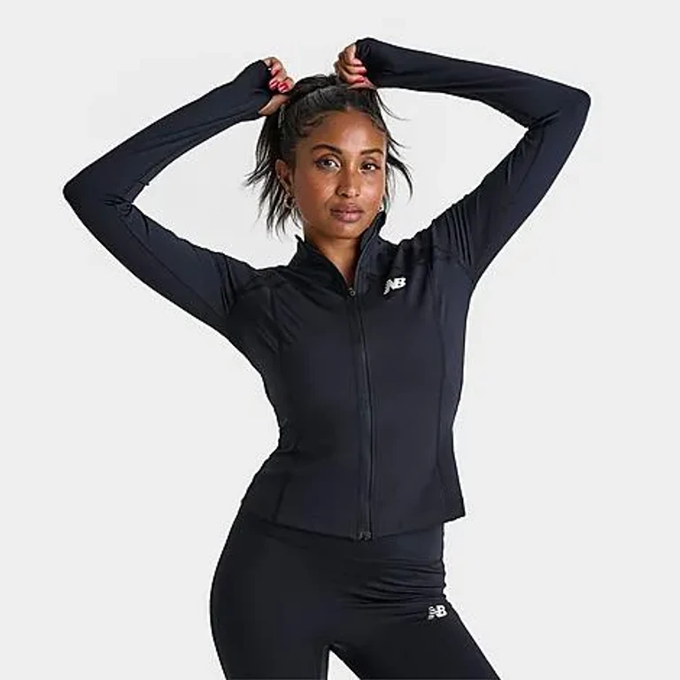 New Balance Women's Full-Zip Training Jacket in Black Size: XS