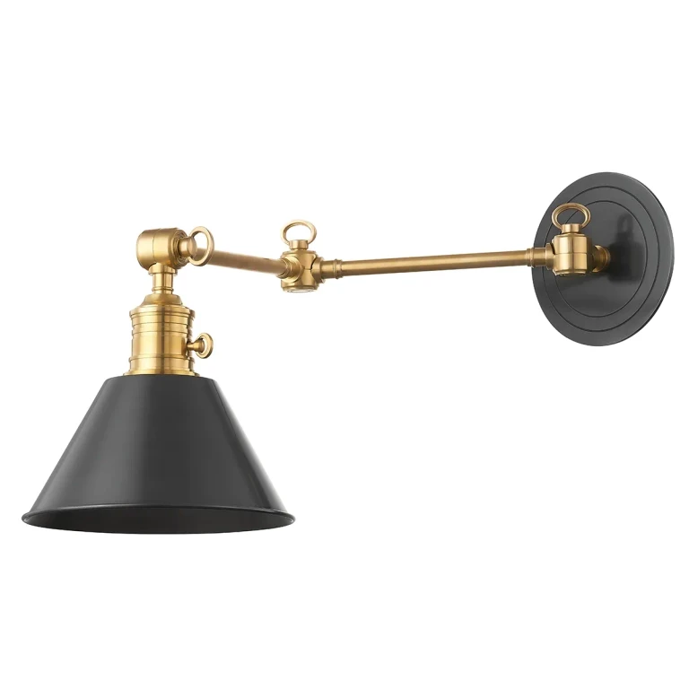 Aged Old Bronze One Light Wall Sconce from the Garden City Collection