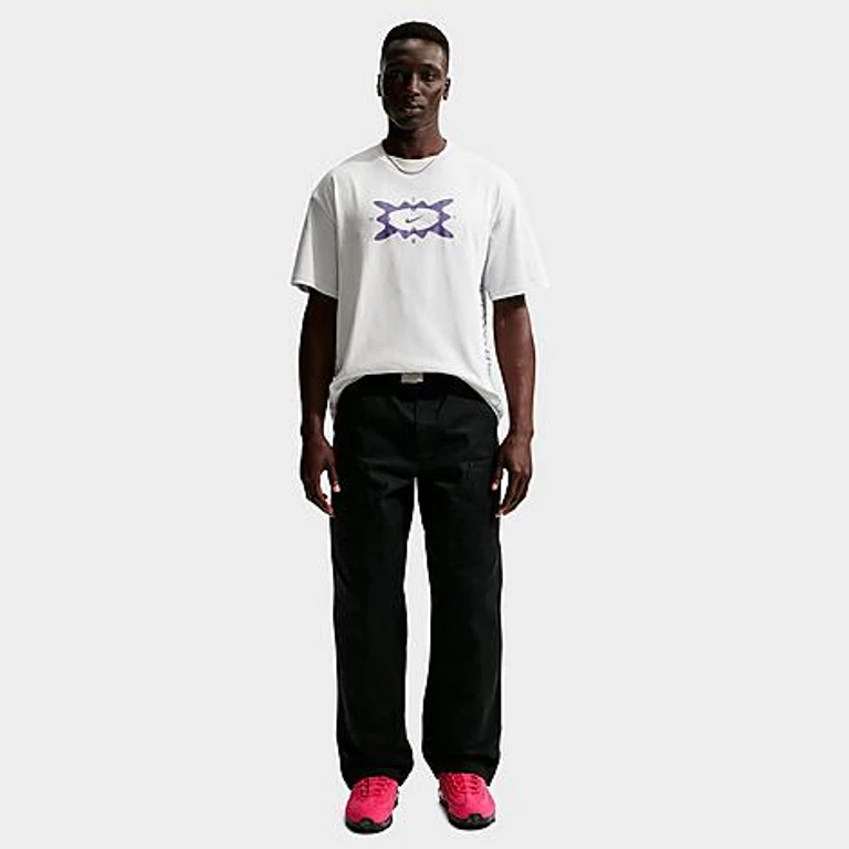 Nike Men's Sportswear Velo Sport T-Shirt in Off White Size: XS