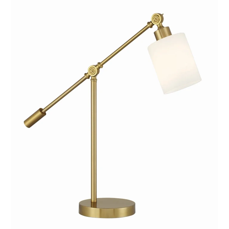 Satin Brass Table Lamp from the Indiana Collection