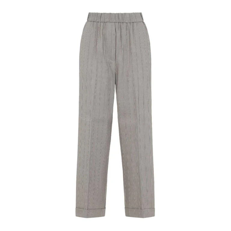 Peserico Pantalons Décontractés - Gris Foncé