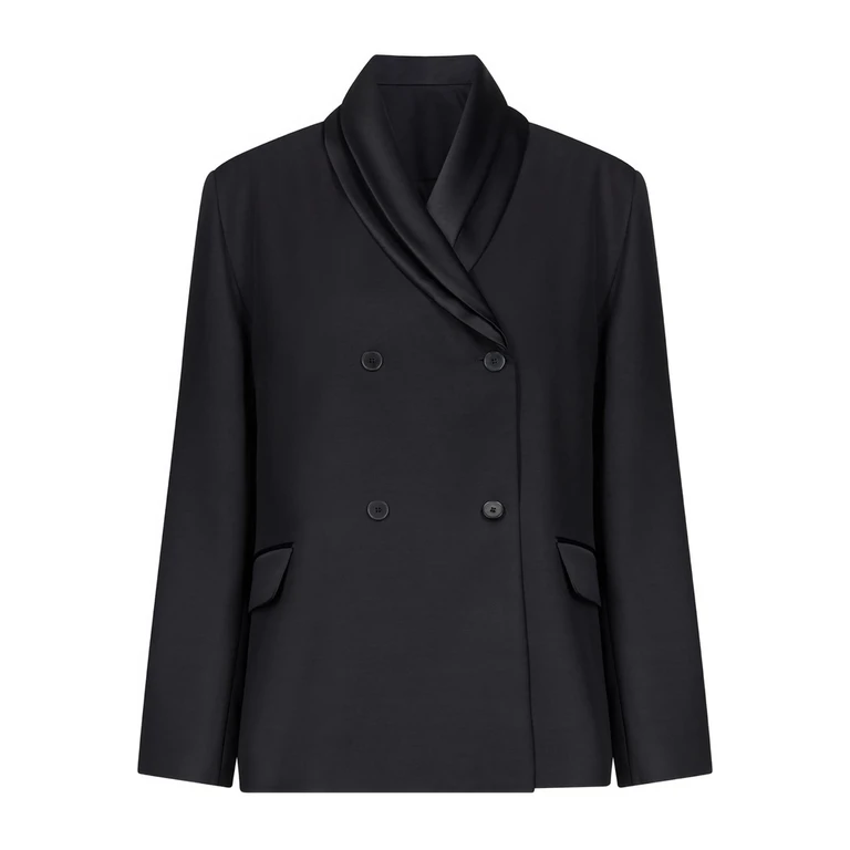 Lou Lou De Saison Jiha Double-breasted Shawl Collar Jacket