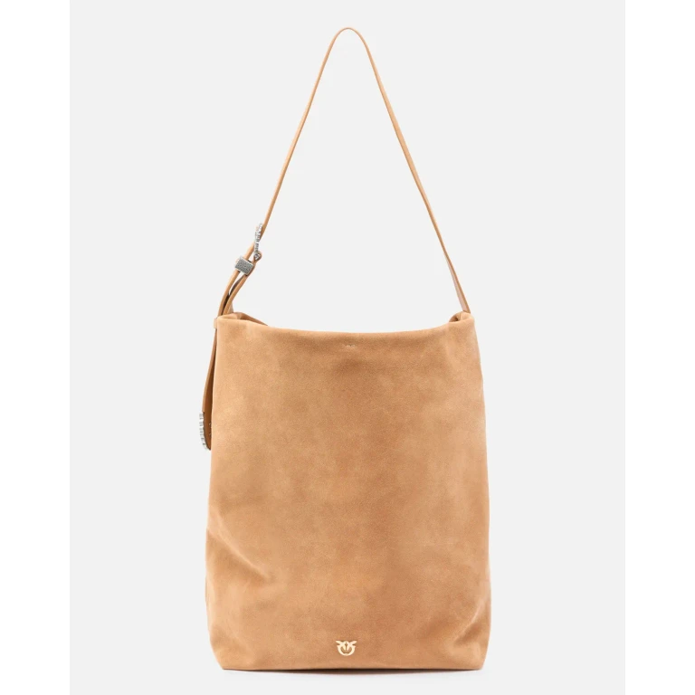 Pinko - Grand sac à bandoulière Bucket Big en daim