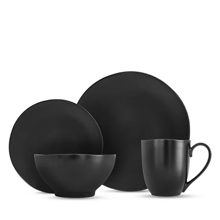 Fortessa Heirloom Charcoal 16-Piece Dinnerware Set