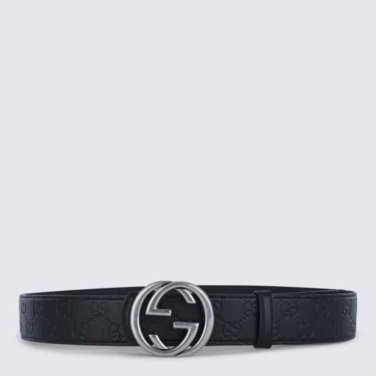 Ceinture Gucci à motif avec boucle logo