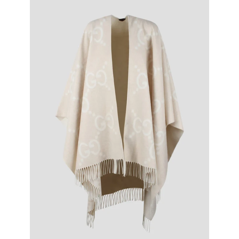 Gucci Reversible Jumbo Gg Cashmere Cape