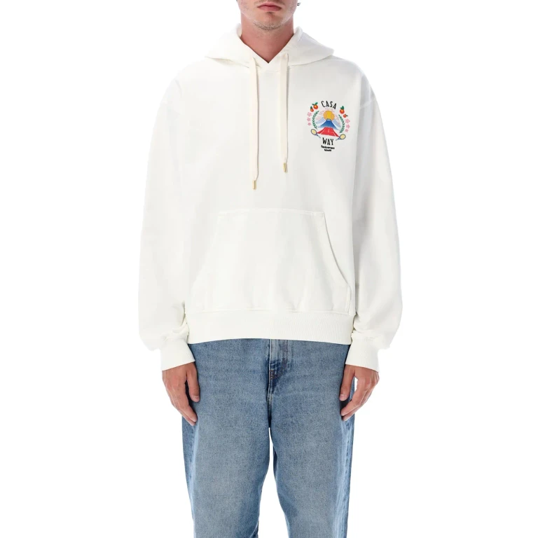 Casablanca Casa Way Mountain Embroidered Hoodie
