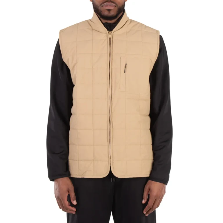 Rains Mens Beige Giron Liner Vest
