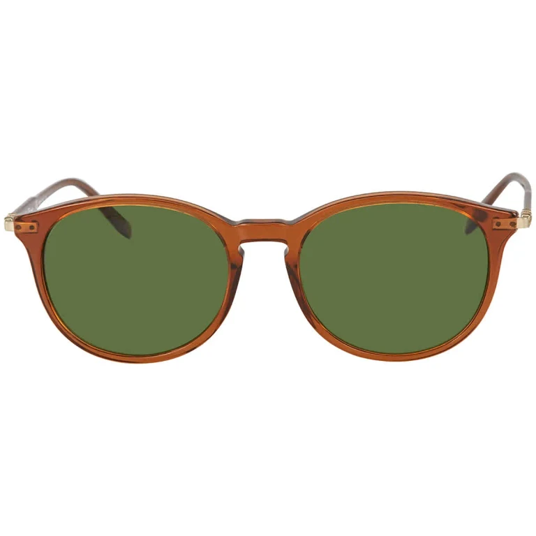 Salvatore Ferragamo Green Round Sunglasses SF911S 210 53