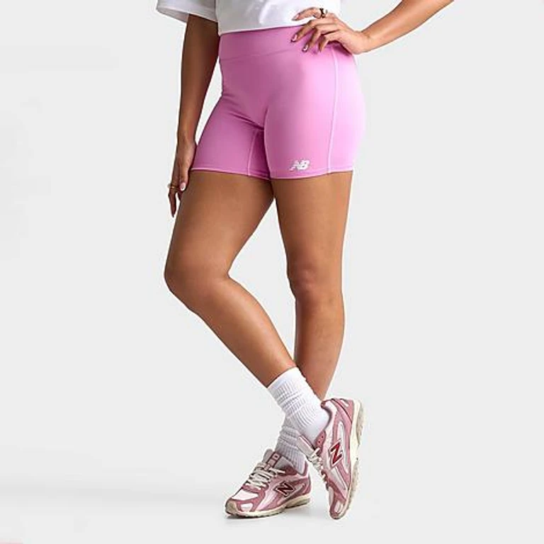 New Balance Women's Accelerate Biker Shorts in Raspberry Size: XS