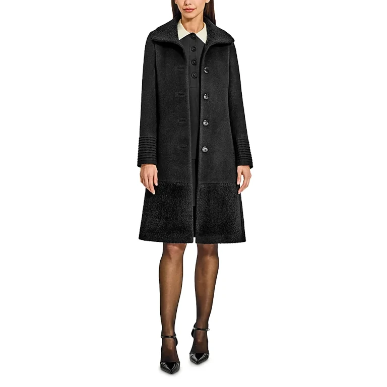 Sentaler Boucle Empire Waist A Line Coat