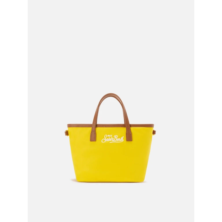 Mc2 Saint Barth Yellow City Mini Nylon Bag - Unisex