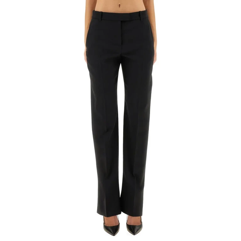 Alexander McQueen Wool Gabardine Tailored Pants