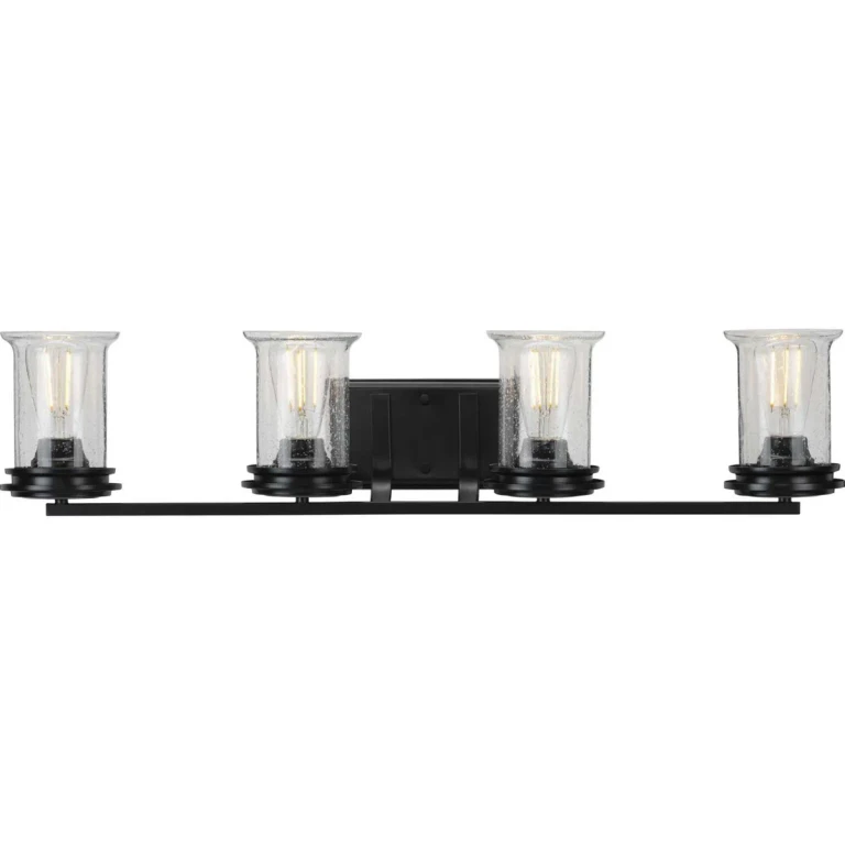 Black Four Light Bath from the Winslett Collection