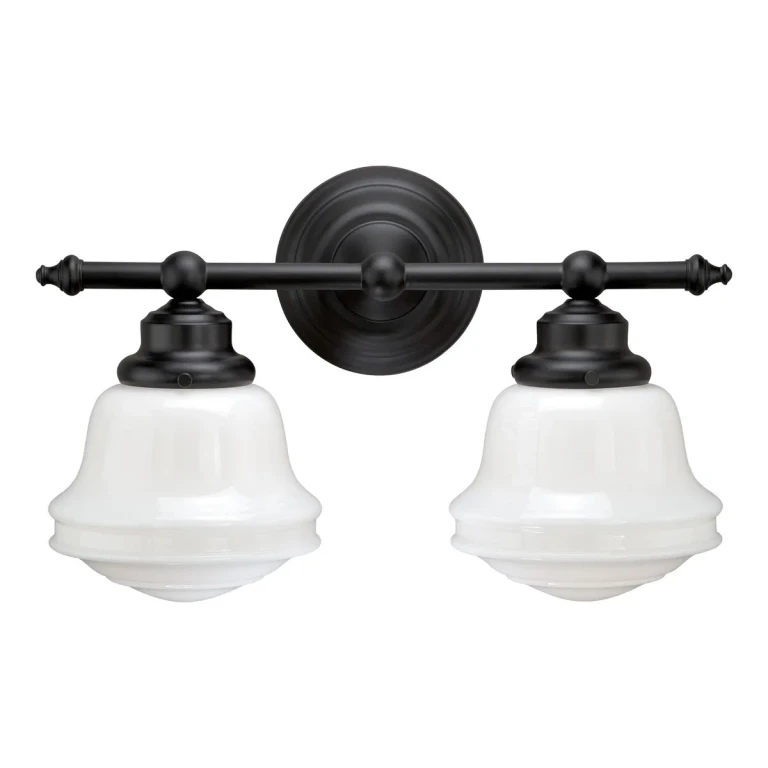 Huntley 2-Light Bathroom Vanity Light in Oil Rubbed Bronze