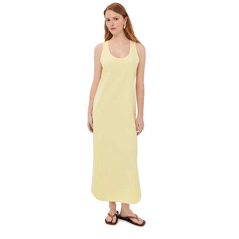 WARDROBE. NYC Matte Tank Dress Lemon XS