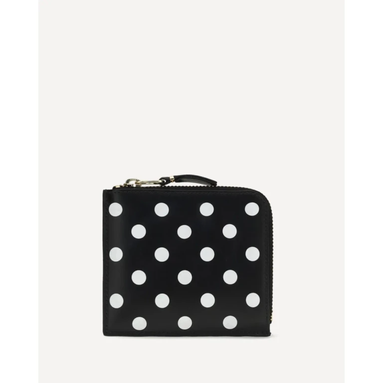 COMME DES GARÇONS WALLET Polka-dot leather Coin Purse Male UNI
