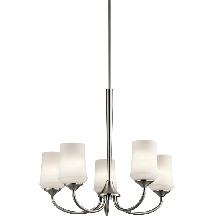 Aubrey 5-Light Medium Chandelier in Brushed Nickel