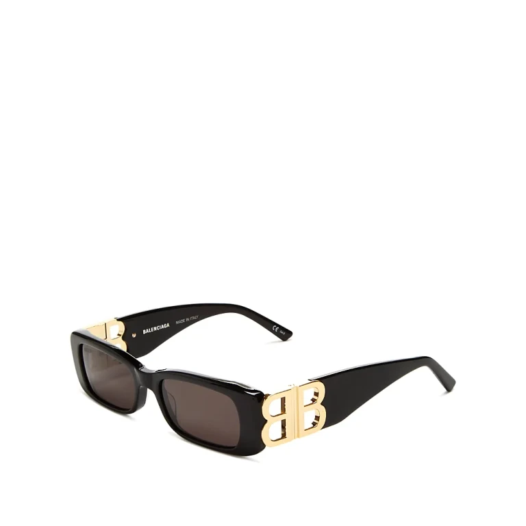 Balenciaga Dynasty Rectangular Sunglasses, 51mm
