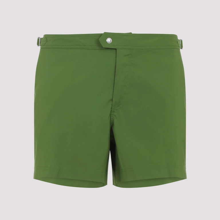 Tom Ford Polyester Swim Shorts Green Swimwear - Men