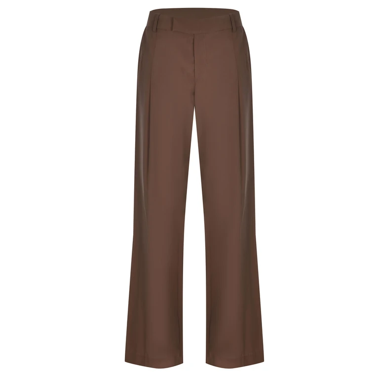 Federica Tosi Pantalone 1p Classic Brown Viscosa Poliestere Pantaloni - Women