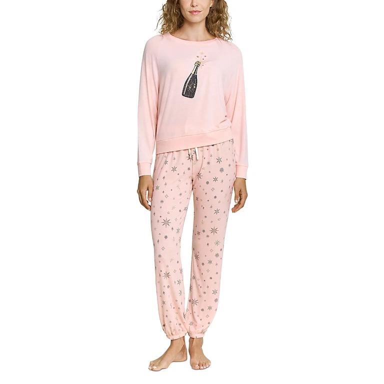 Honeydew Star Seeker Lounge Set in Champagne Stars