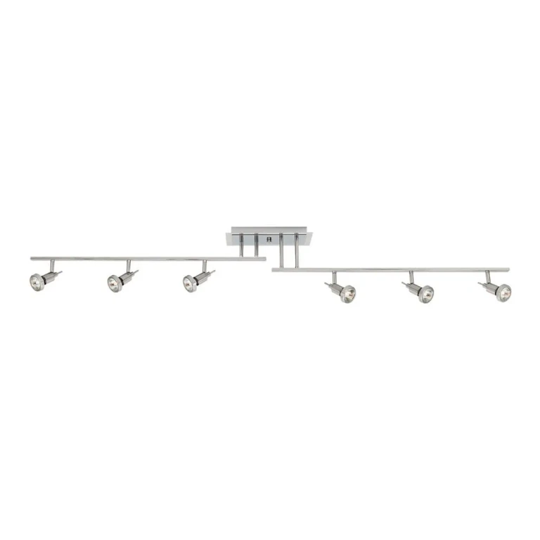Viper 6-Light Off-Set Semi-Flush in Brushed Steel