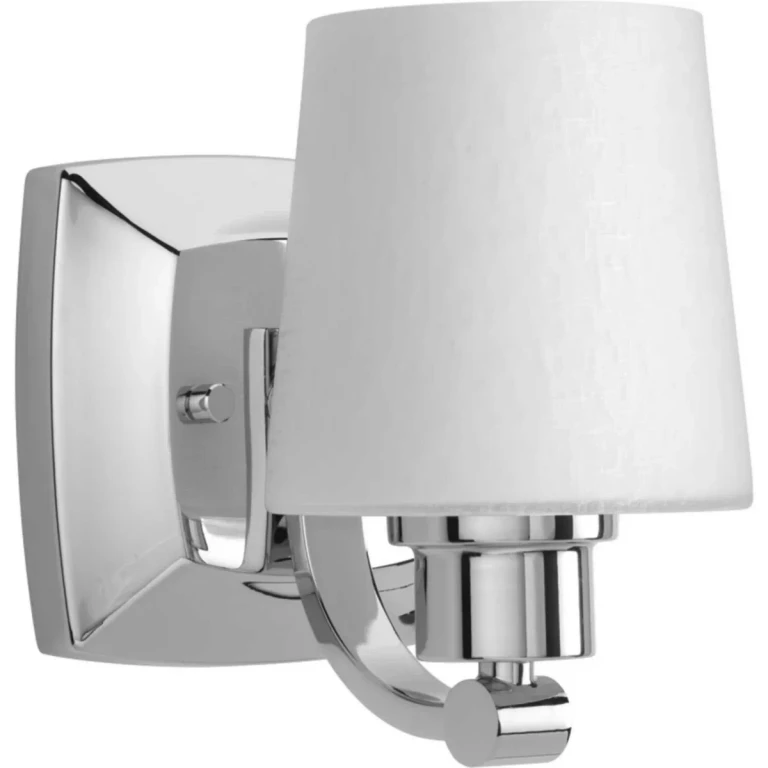 Polished Chrome One Light Bath from the Glance Collection