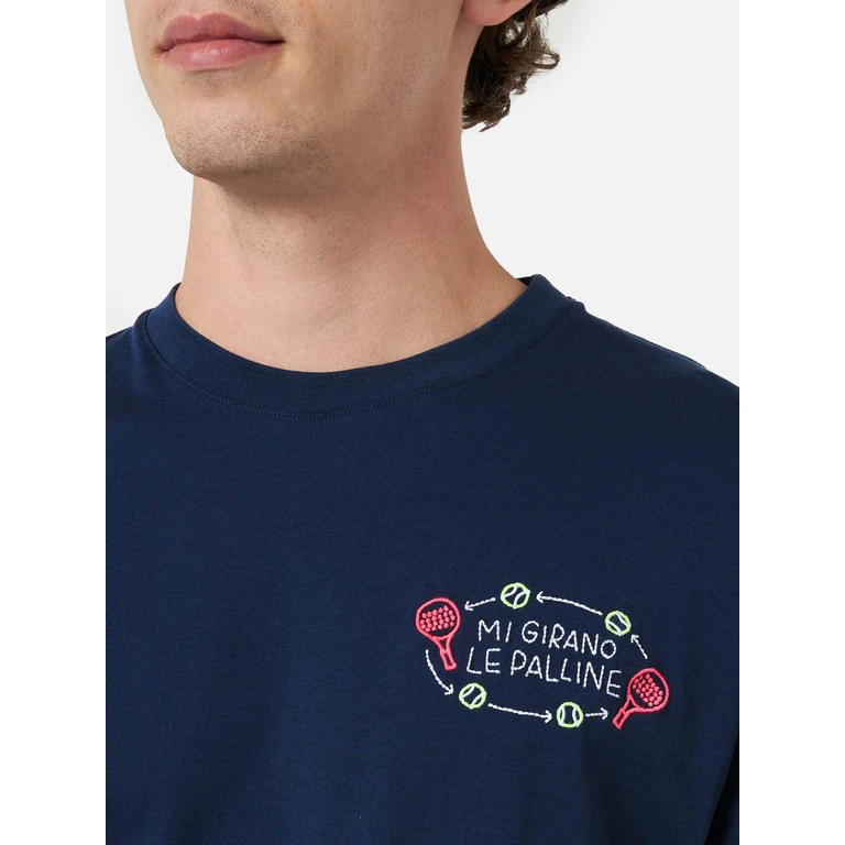 MC2 Saint Barth Portofino T-shirt With Mi Girano Le Palline Embroidery Special Edition
