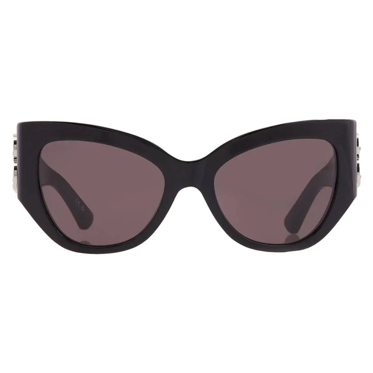 Balenciaga Grey Butterfly Ladies Sunglasses BB0322S 007 55