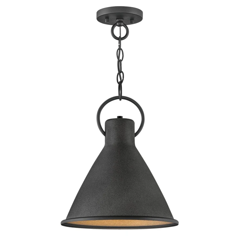 Aged Zinc LED Pendant from the Winnie Collection