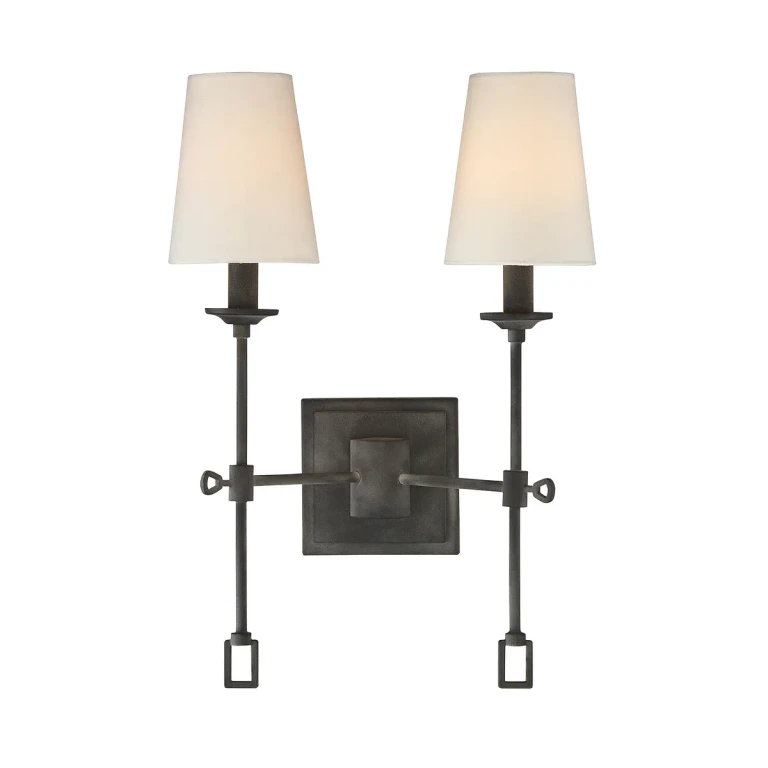Savoy House Lorainne 2-Light Sconce in Oxidized Black - 9-9004-2-88