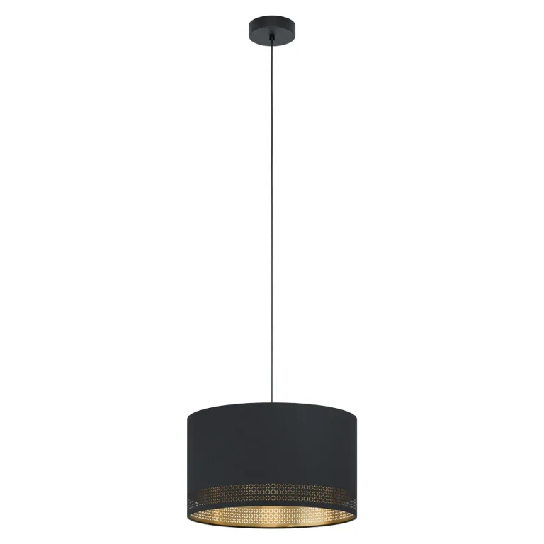 Black One Light Pendant from the Esteperra Collection