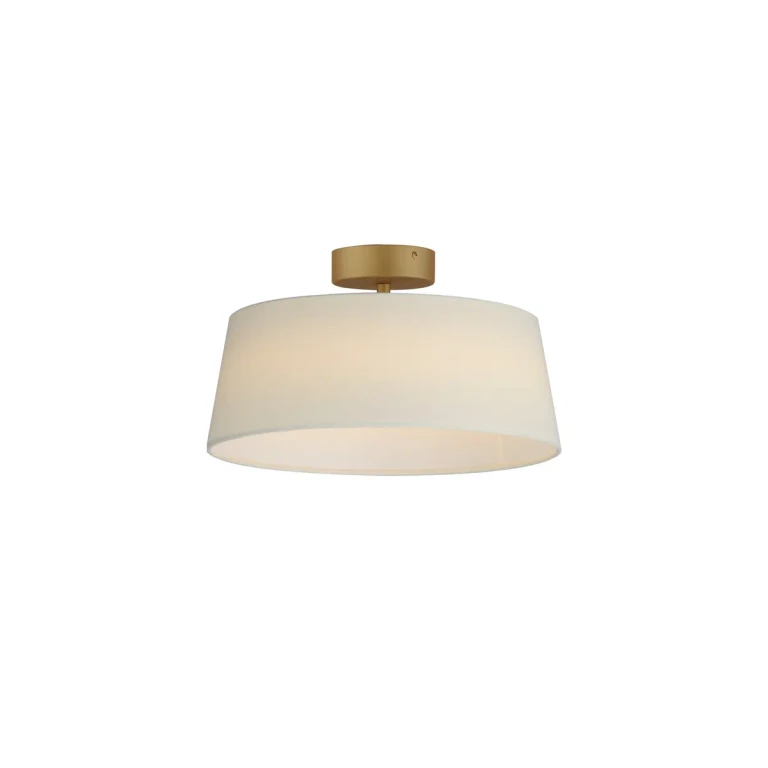 Natural Aged Brass LED Flush Mount from the Paramount Collection
