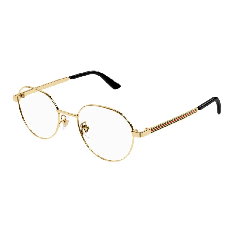 Gucci Demo Oval Mens Titanium Eyeglasses GG1607OK 003 52