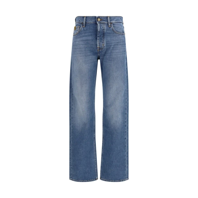 Mid-Rise Straight-Leg Jeans in Cotton Denim with Five Pockets (JDMQ0050003S4213200F)