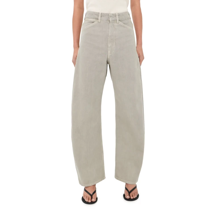 Lemaire High Waisted Curved Pants Moonstone 38