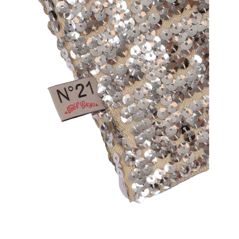 N21 Kids Knitwear Silver Crewneck