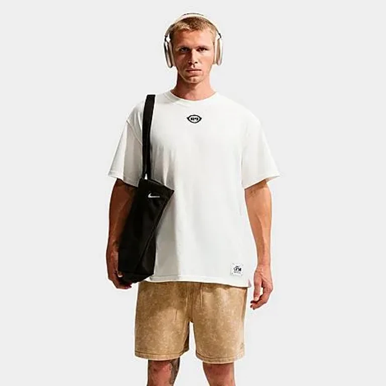 Nike Men's Sportswear Ronaldo R9 T-Shirt in Sail Size: Small