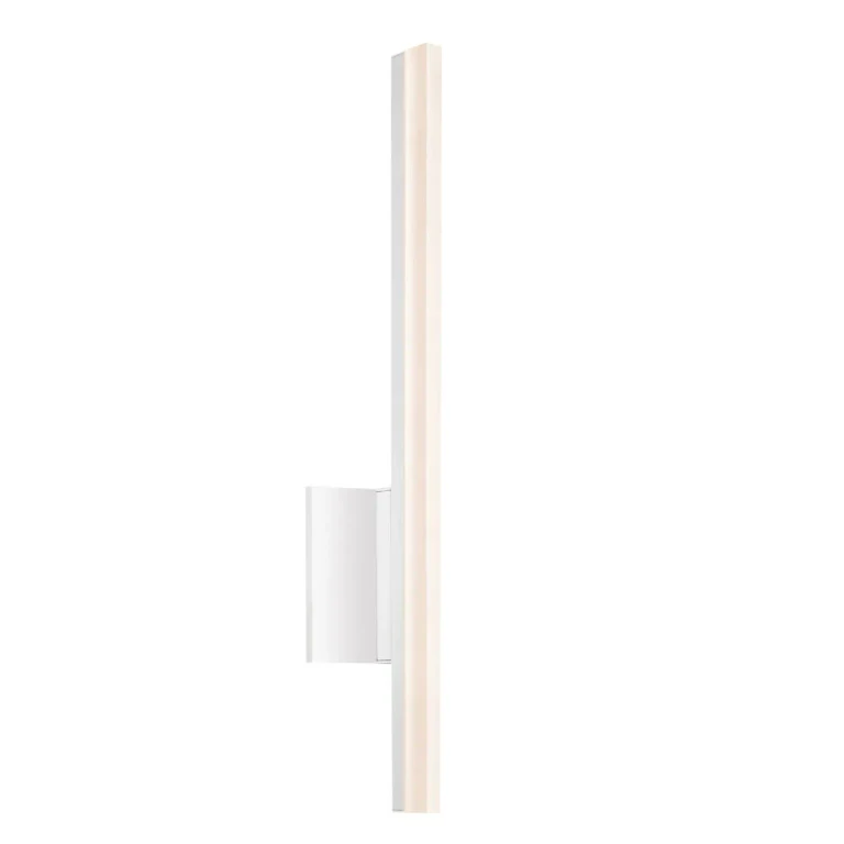 Satin White LED Wall Sconce from the Stiletto Collection