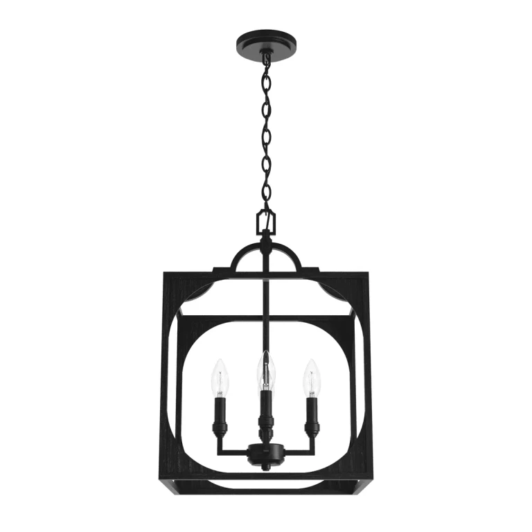 Hunter Highland Hill 4-Light Pendant in Rustic Iron