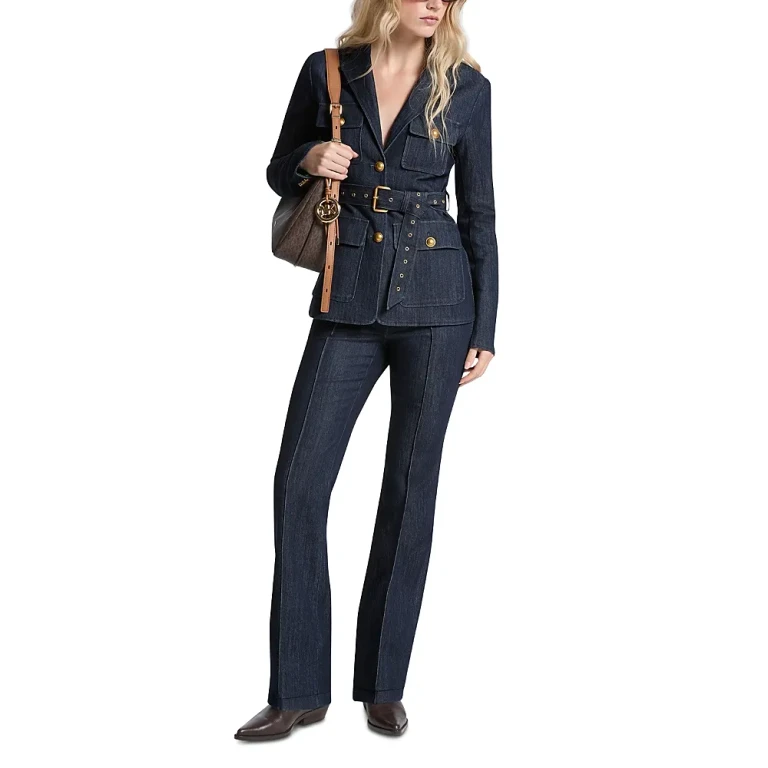 Michael Michael Kors Denim Utility Blazer