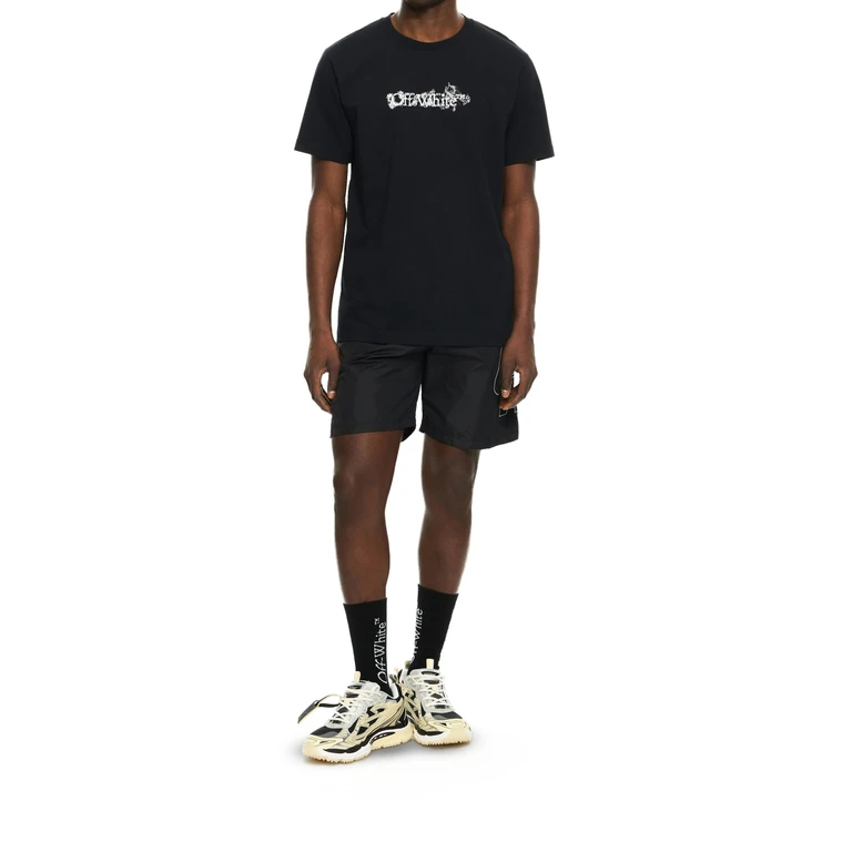 Off-White Heraldic Treshold Arrows S-S Slim Tee Black T-shirt - Men