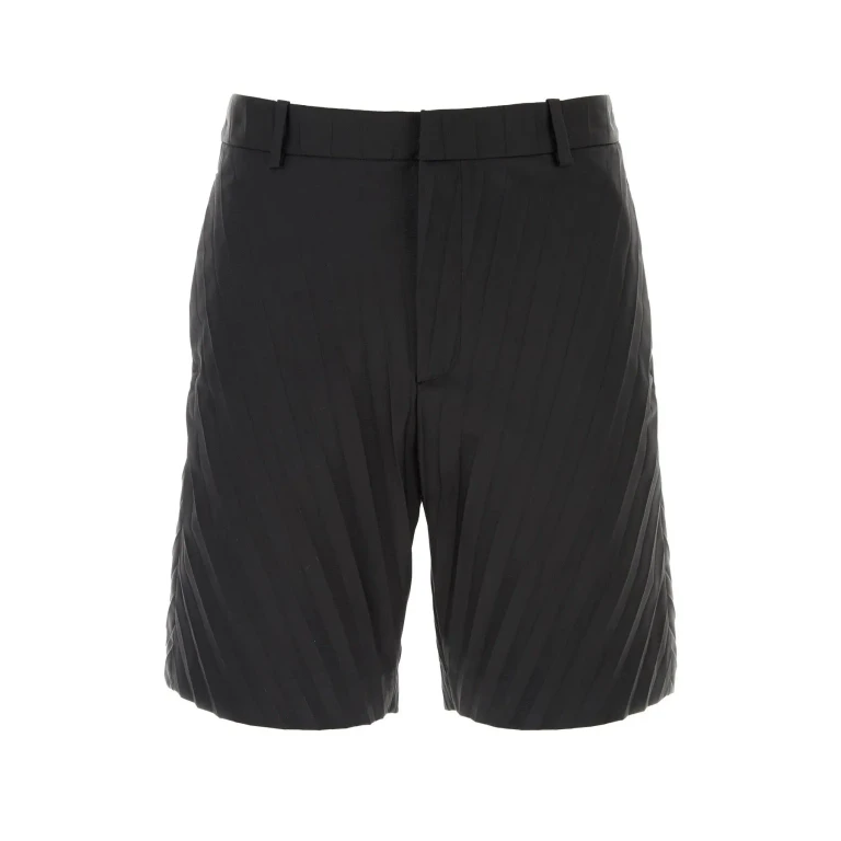 Valentino Garavani Black Nylon Bermuda Shorts