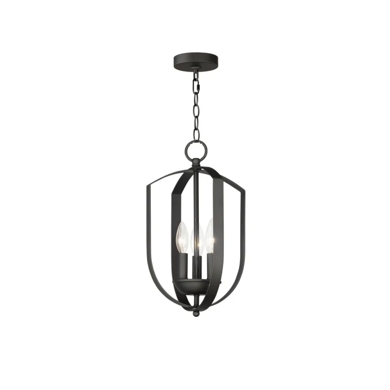 Black Three Light Chandelier from the Provident Collection