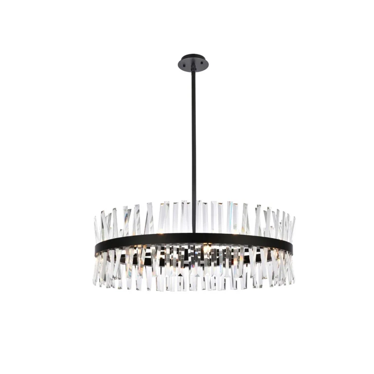 Black 16 Light Chandelier from the Serephina Collection