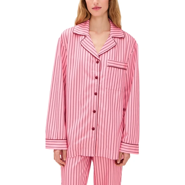 Hommey Long Sleeve Sleep Shirt Rocky Road XXS