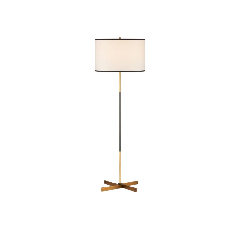 Brass Oil Rubbed Bronze Floor Lamp from the Willoughby Collection